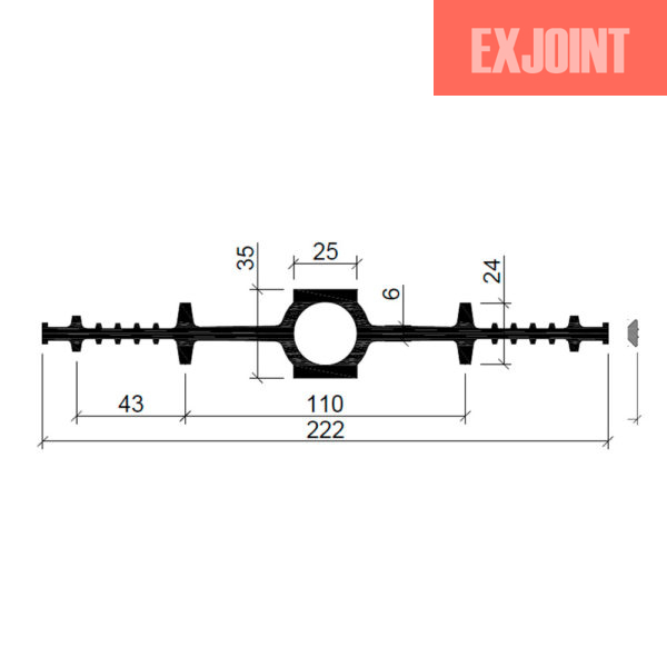 Гидрошпонка-Аквастоп-ДВ-22025-EPDM