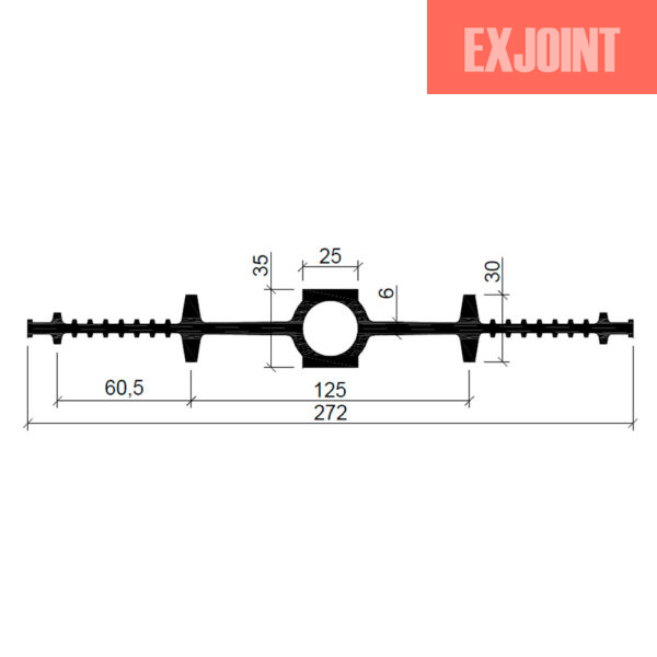 Гидрошпонка-Аквастоп-ДВ-27025-EPDM